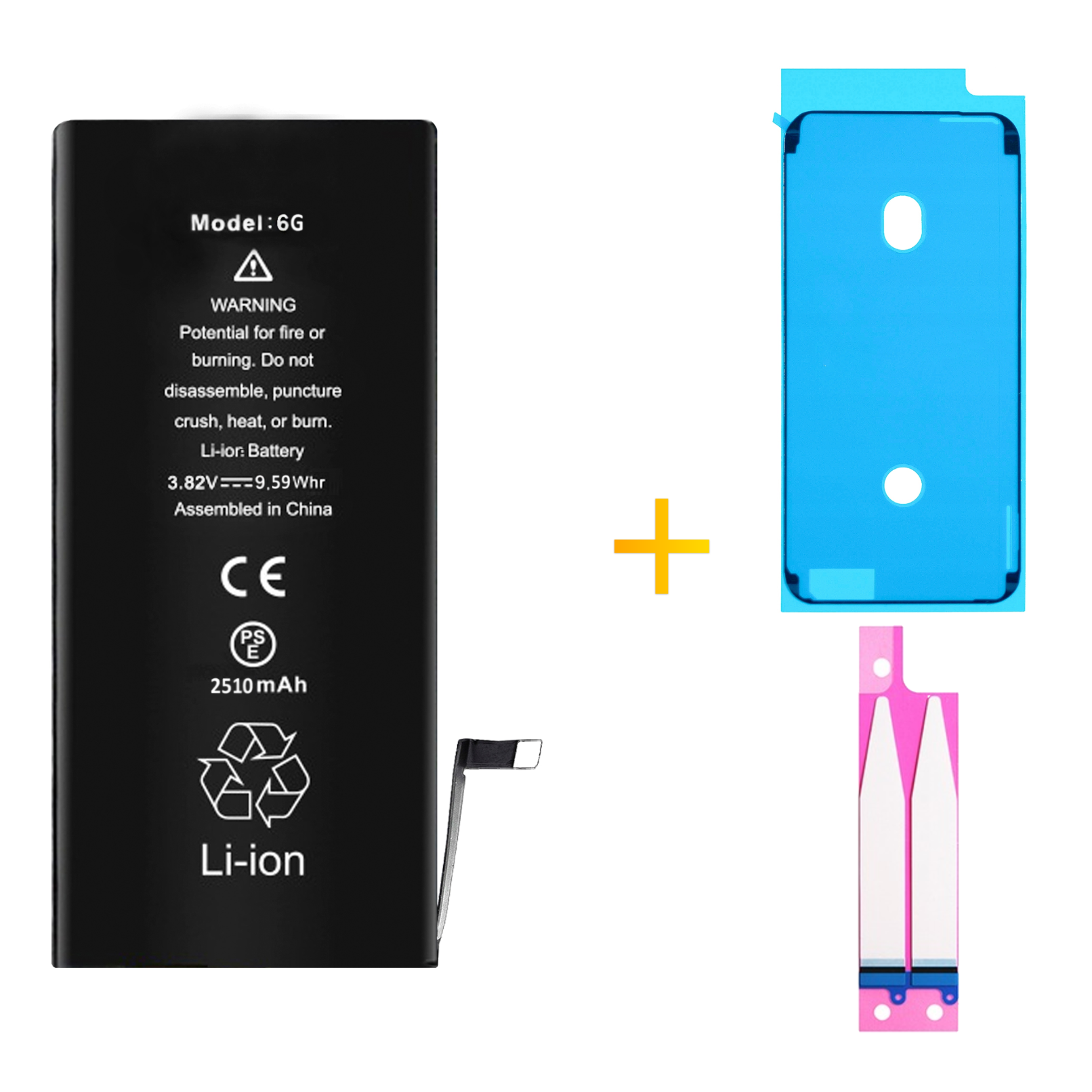 Bateria + Uszczelka do iPhone 6 BEZ KOMUNIKATU Większa Pojemność 2510 mAh
