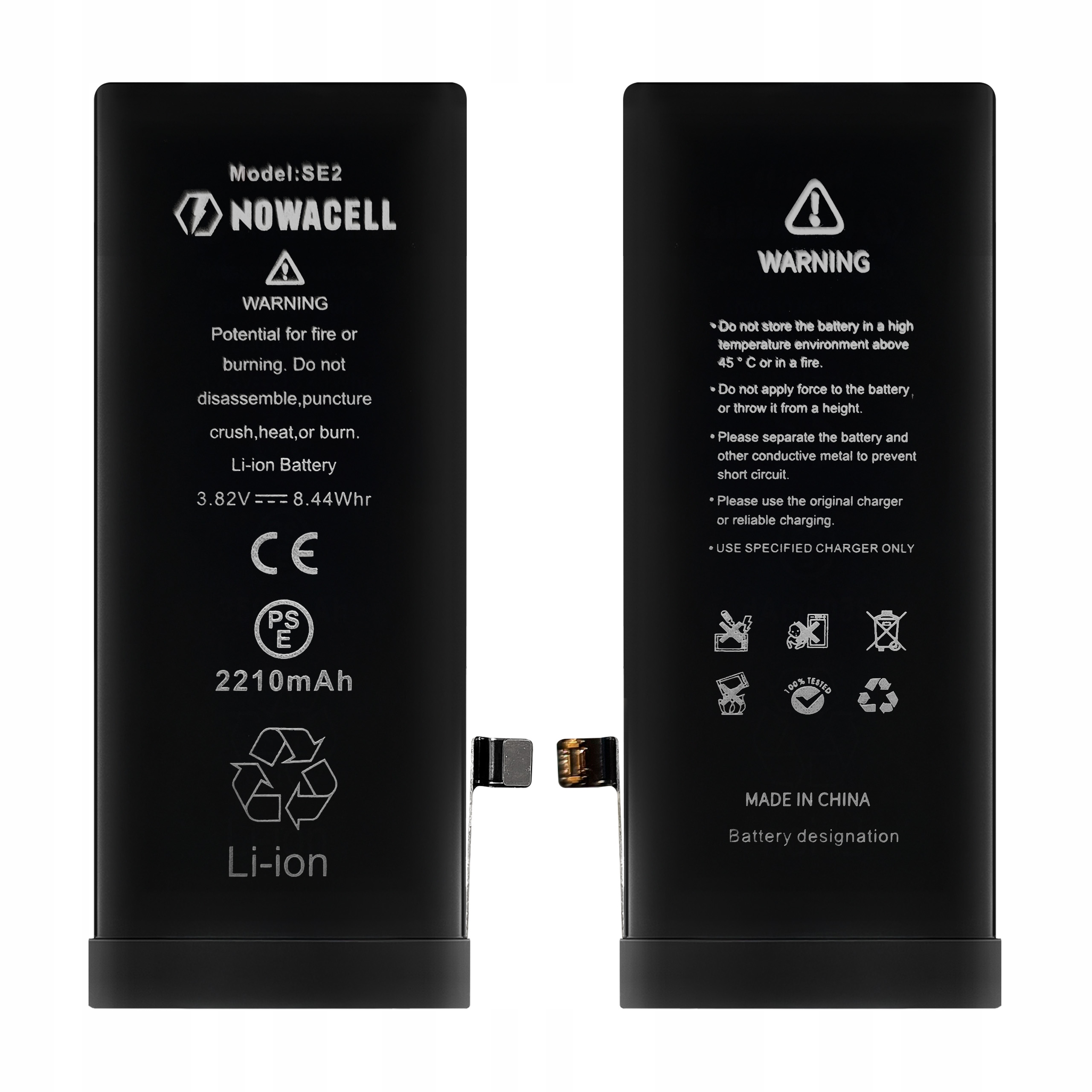 Bateria do iPhone SE 2020 Większa Pojemność 2210 mAh Zestaw NOWACELL