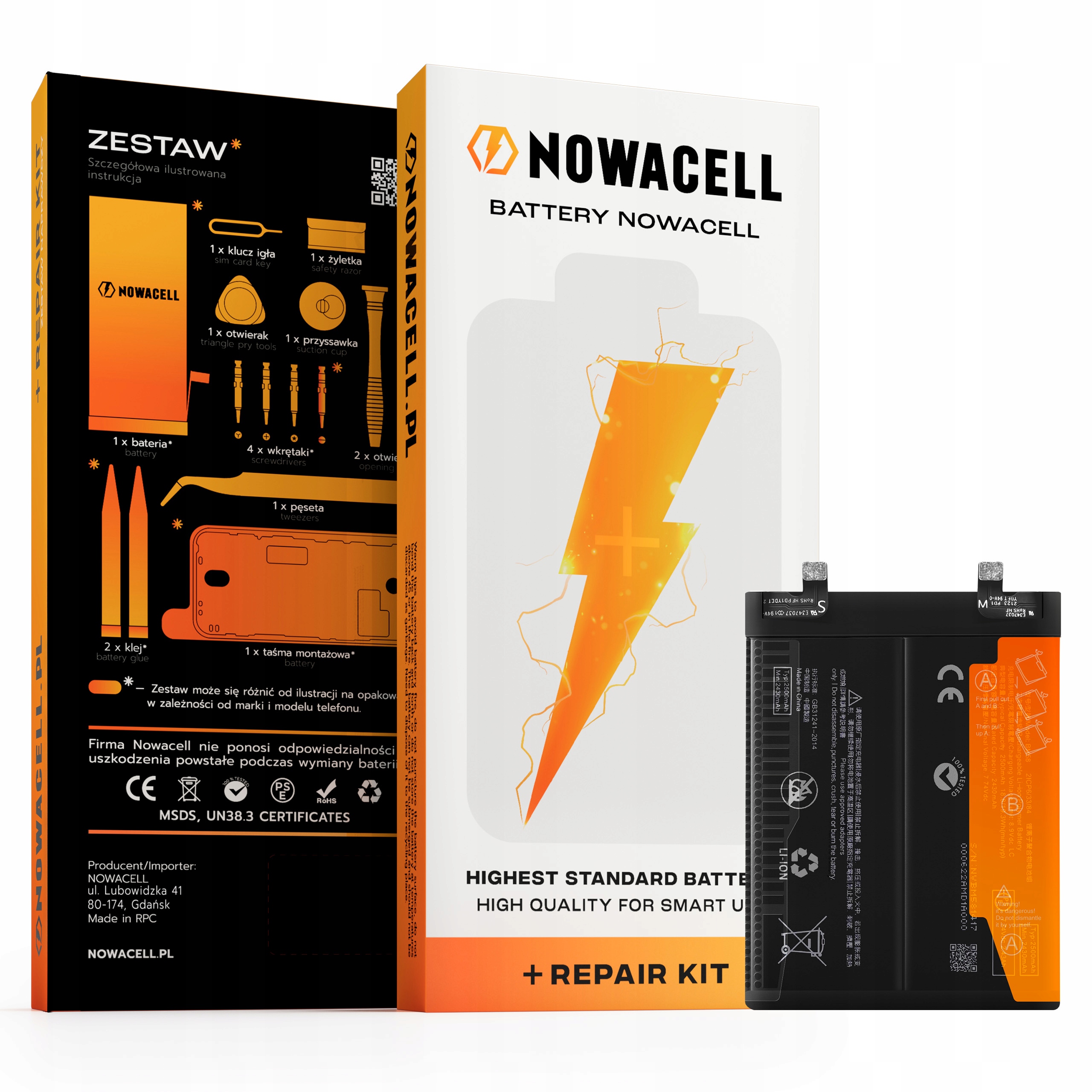 Bateria BM58 do Xiaomi Mi 11T Pro, 5000 mAh, Zestaw Naprawczy