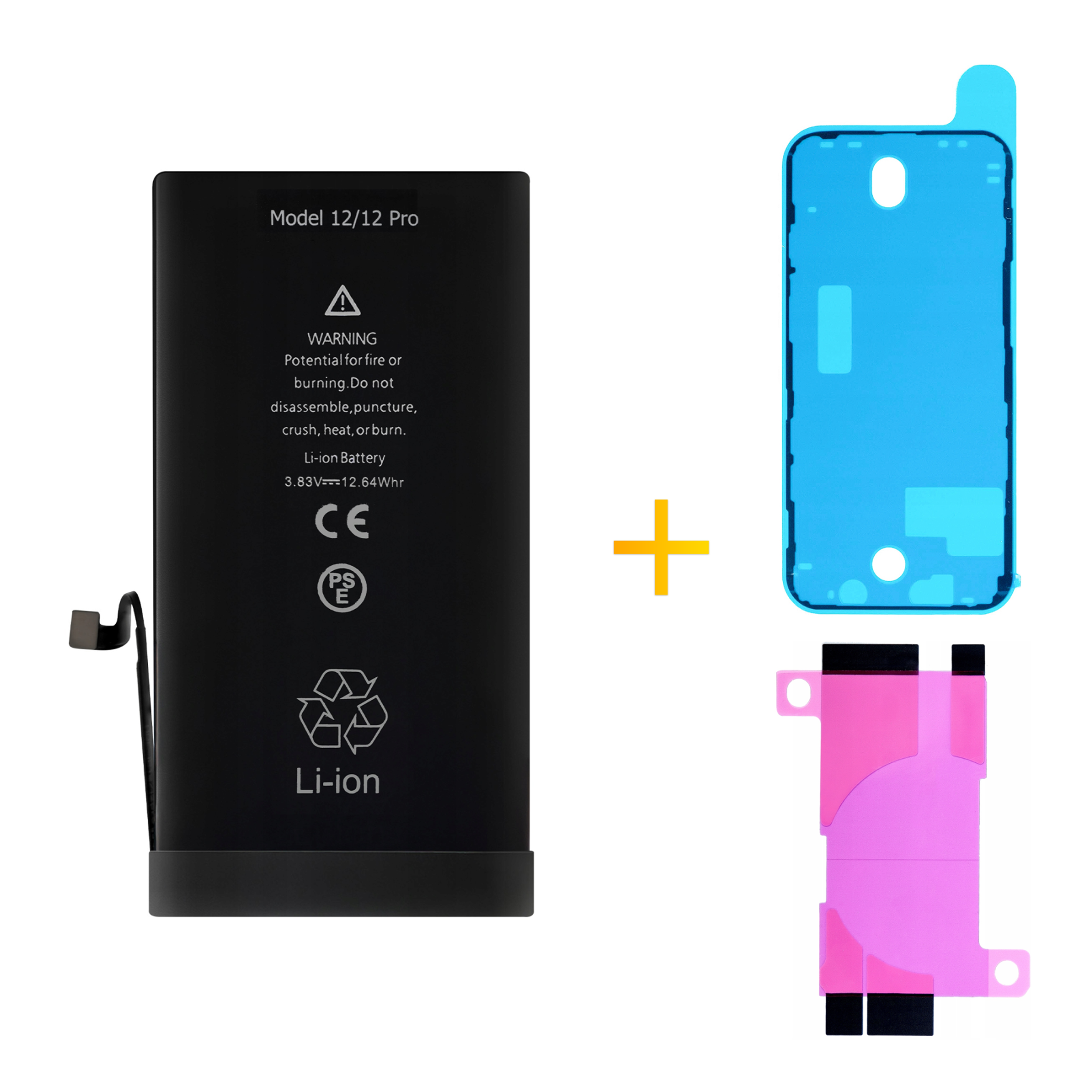 Bateria + Uszczelka do iPhone 12 / 12 Pro Większa Pojemność 3310 mAh Nowa