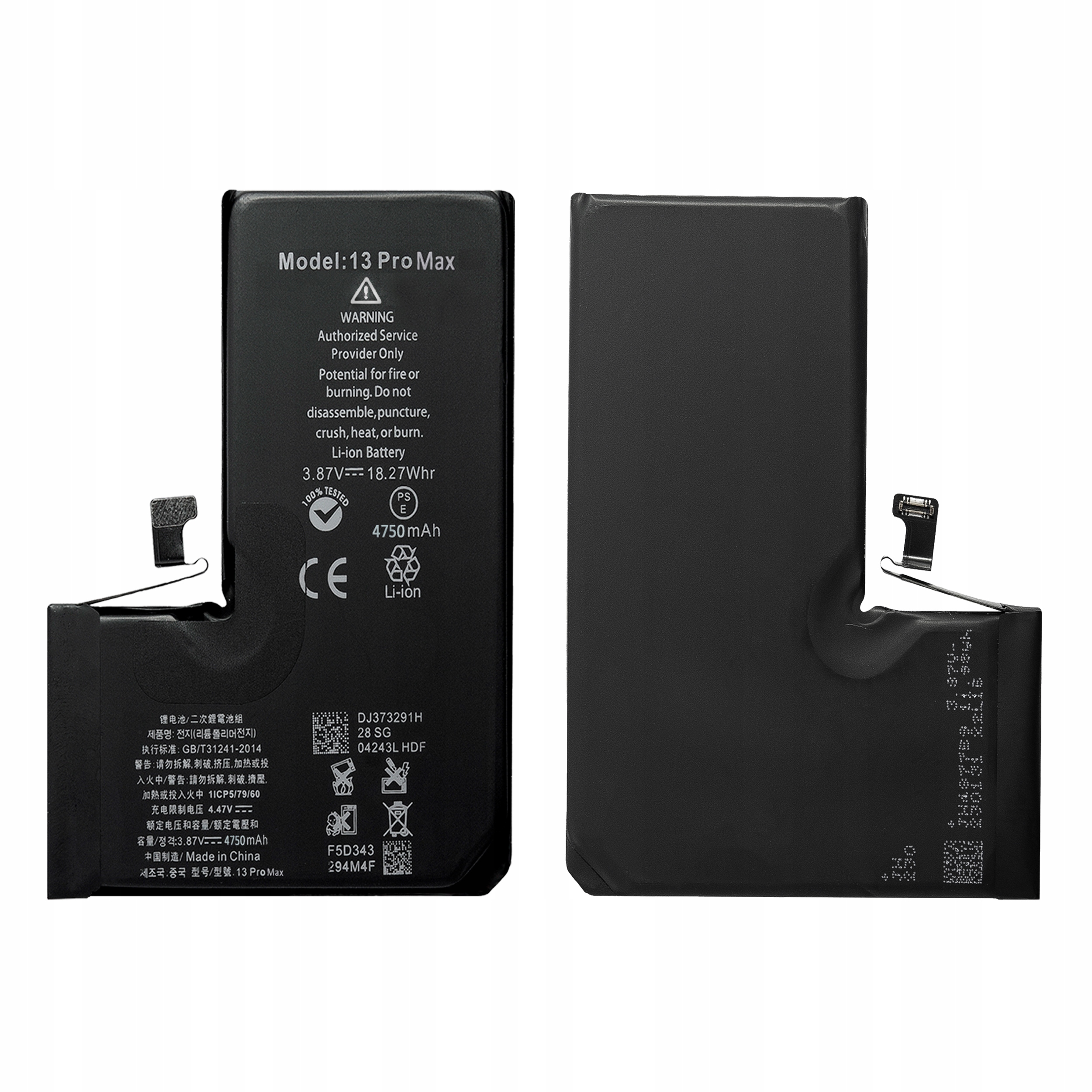 Bateria + Uszczelka do iPhone 13 Pro Max Większa Pojemność 4750 mAh Nowa