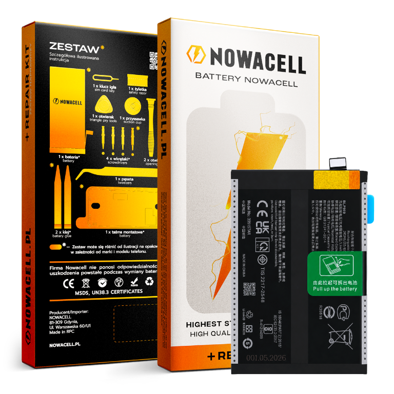 Zestaw Bateria BLP809 do Realme GT Master Edition / Q2 Pro, 4300 mAh, Nowa