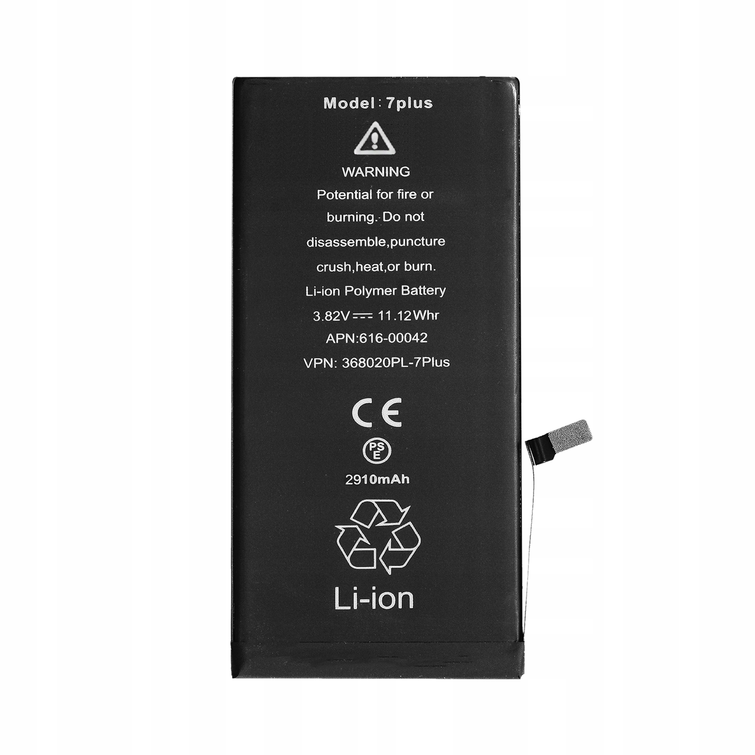 Bateria do iPhone 7 Plus 2910mAh - NOWACELL