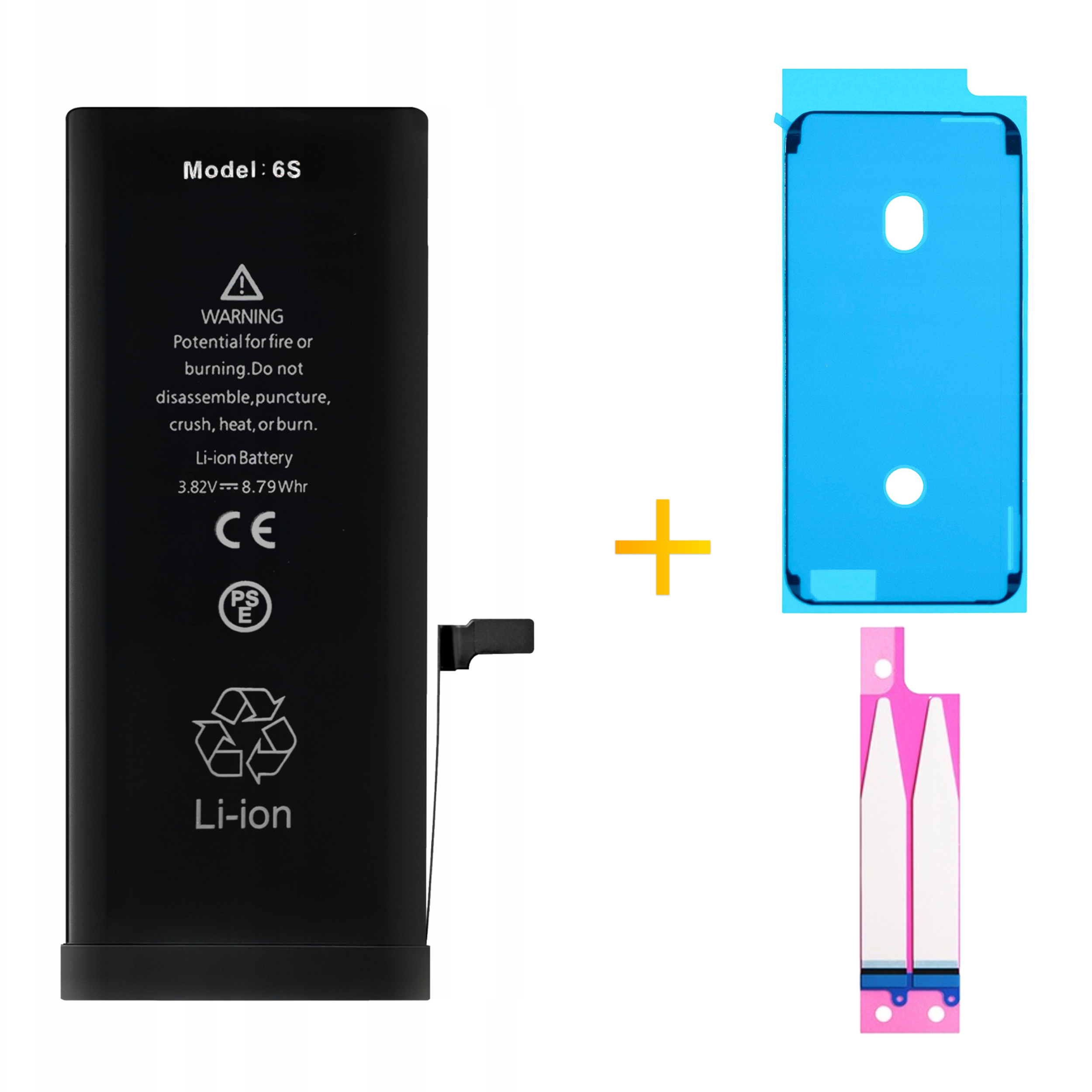 Bateria + Uszczelka  do iPhone 6S BEZ KOMUNIKATU Większa Pojemność 2510 mAh