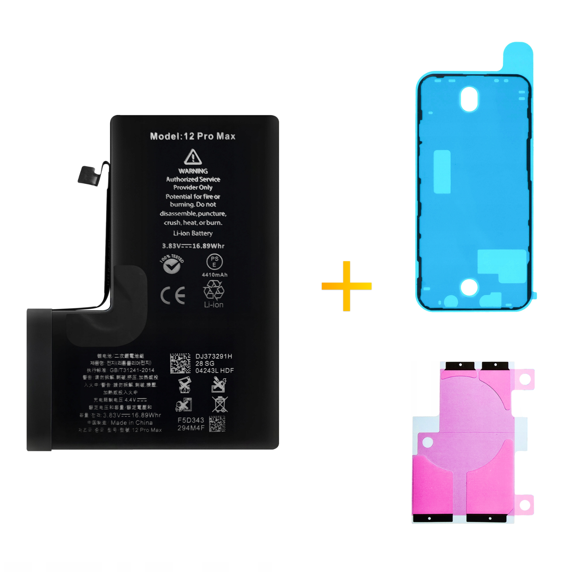 Bateria + Uszczelka do iPhone 12 Pro Max Większa Pojemność 4410 mAh Nowa