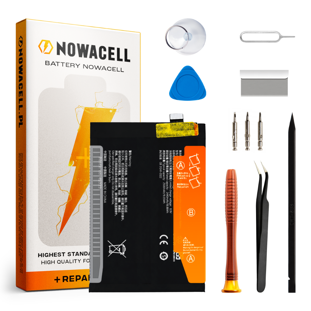 Zestaw Bateria BLP887 do Realme GT2 GT2 Pro, GT Neo 2, GT Neo 3T 4G 5000 mAh