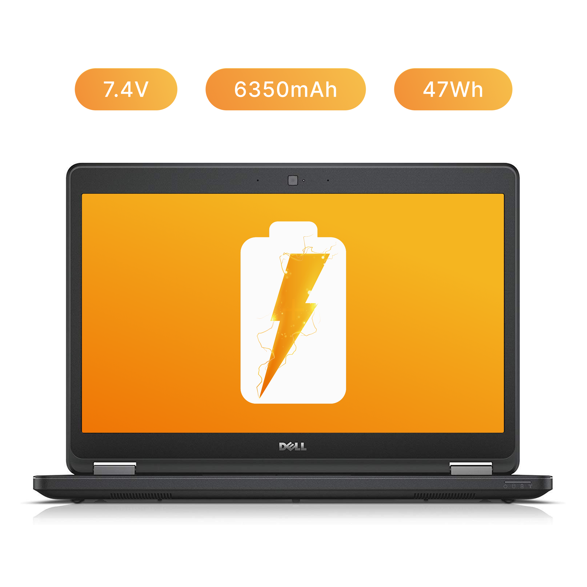 Bateria 34GKR 3RNFD 909H5 do DELL Latitude E7440 7450 7,4 V 47 Wh 6400 mAh