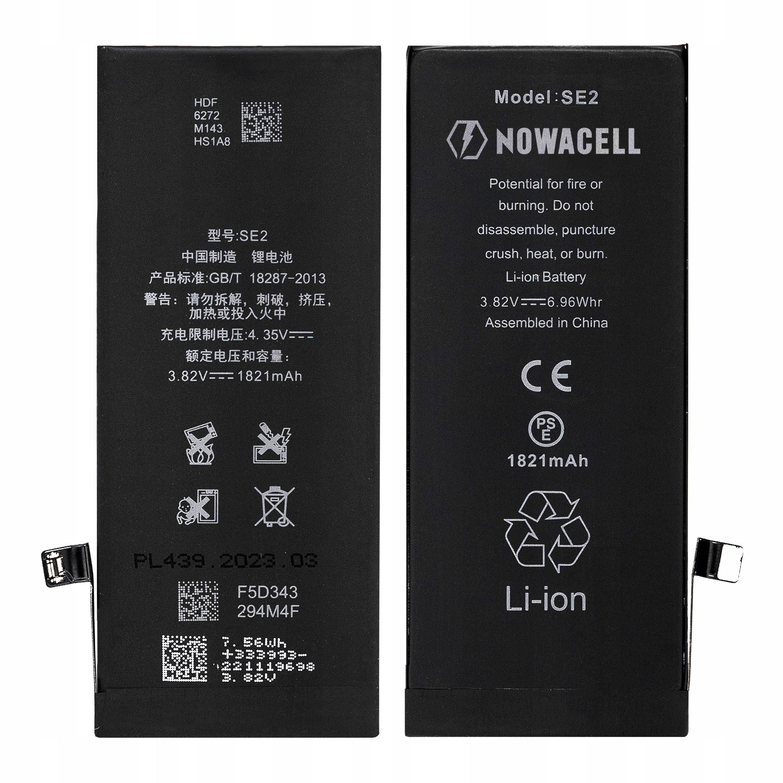Bateria do iPhone SE (2020) 1821mAh - NOWACELL