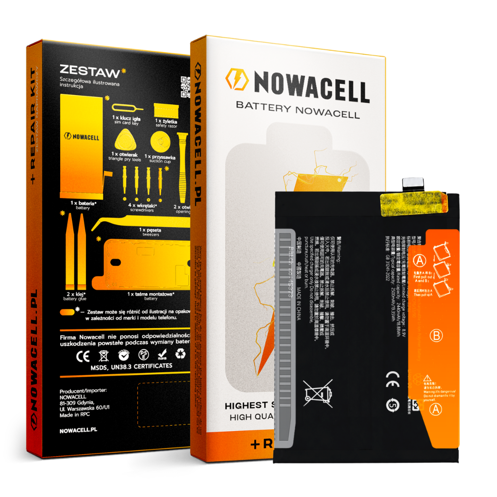 Zestaw Bateria BLP887 do Realme GT2 GT2 Pro, GT Neo 2, GT Neo 3T 4G 5000 mAh