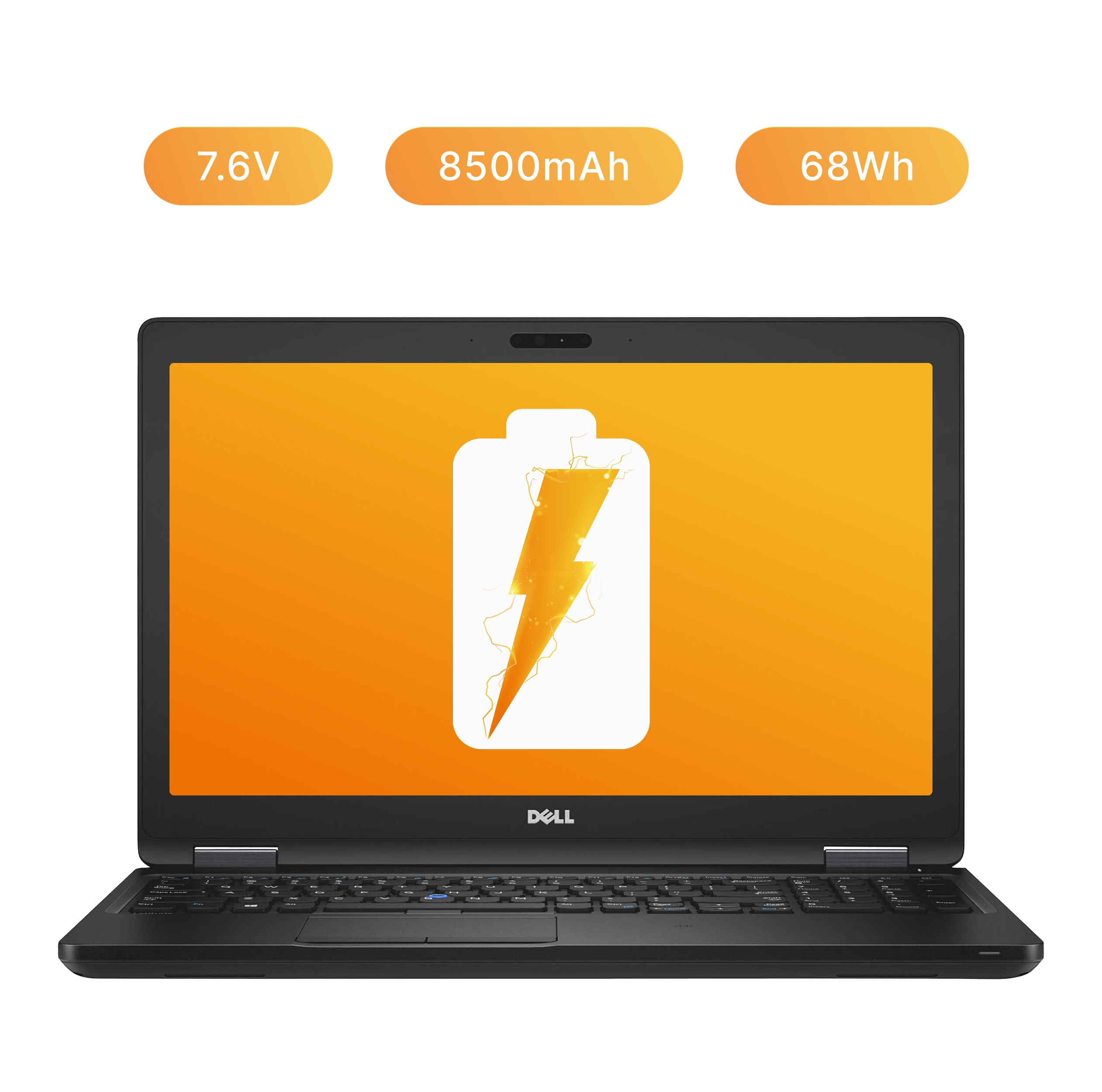 Bateria GJKNX do Dell Latitude 5280 5590 Precision 3520 3530 8500 mAh 7.6 V