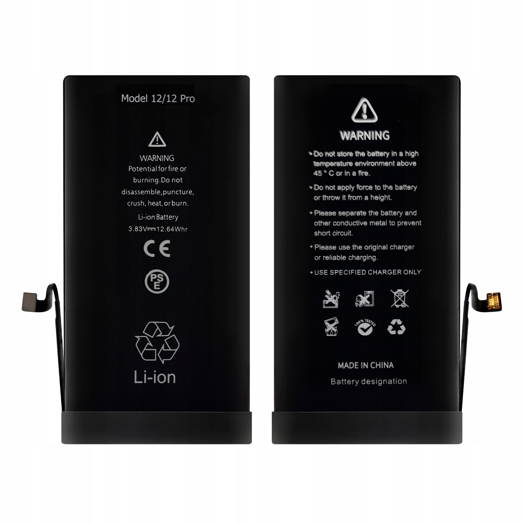 Bateria do iPhone 12/12 Pro Większa Pojemność 3200 mAh Zestaw NOWACELL