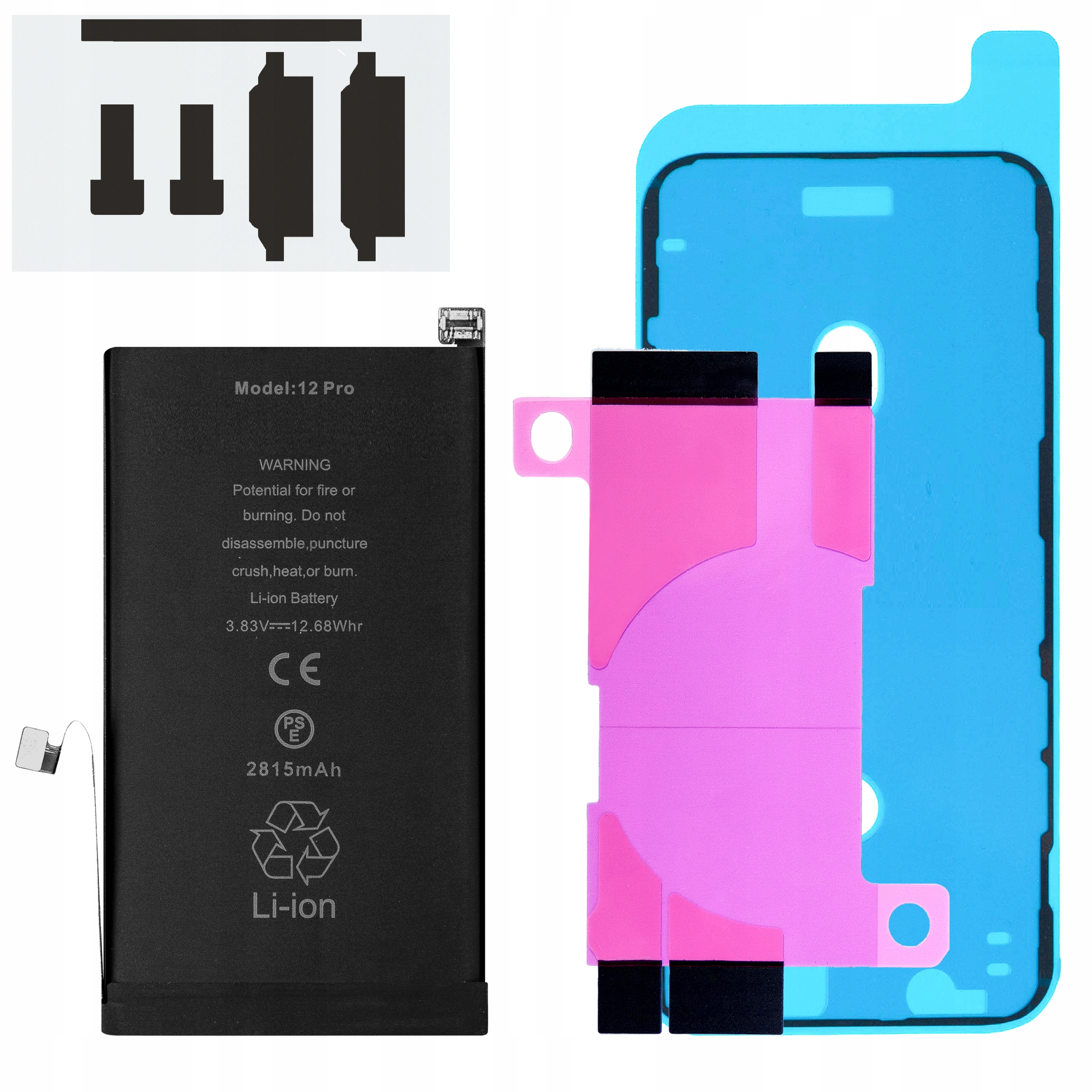 Bateria do iPhone 12 Pro BMS 2815mAh (NO MESSAGE) Bez Komunikatu