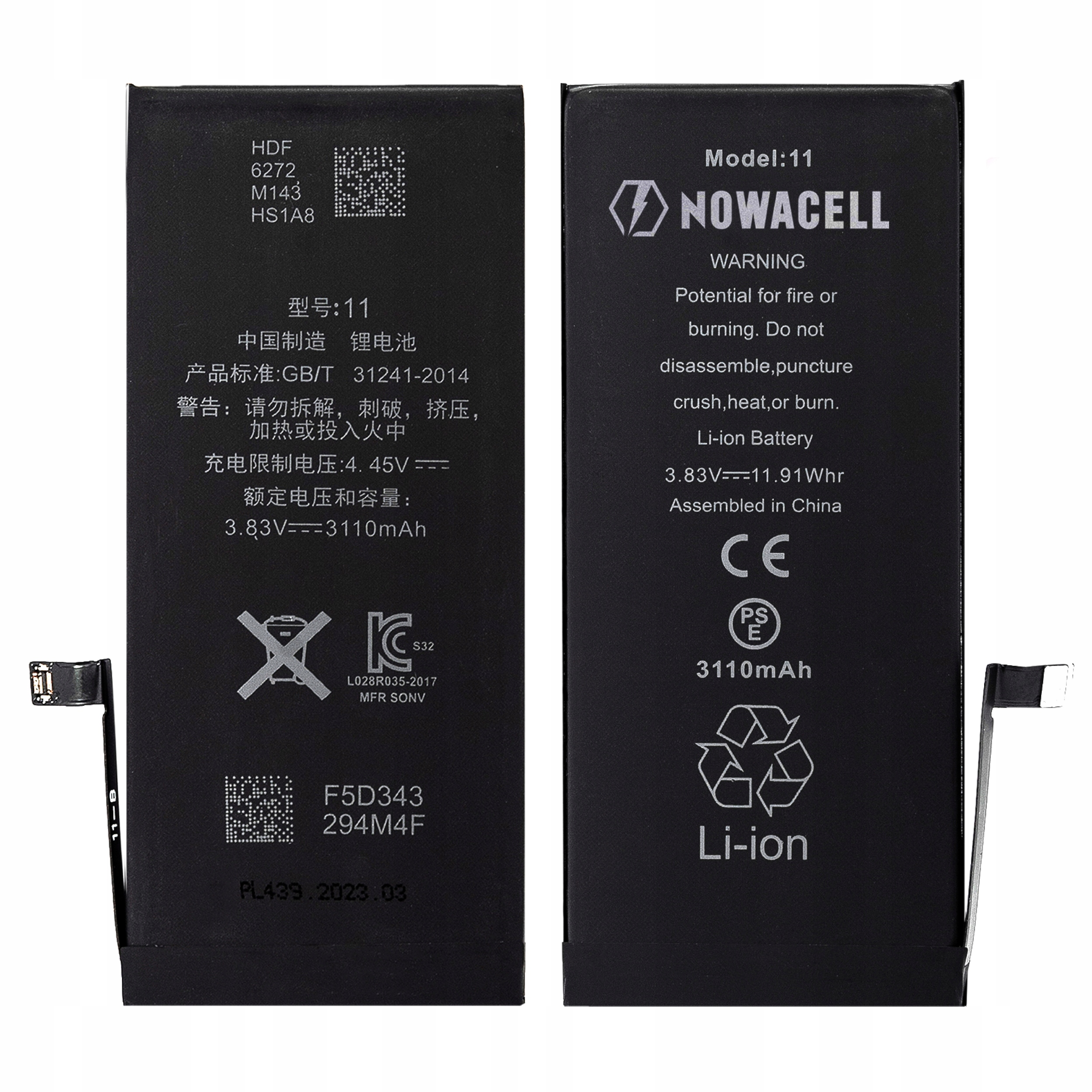 Bateria do iPhone 11 3110mAh - NOWACELL
