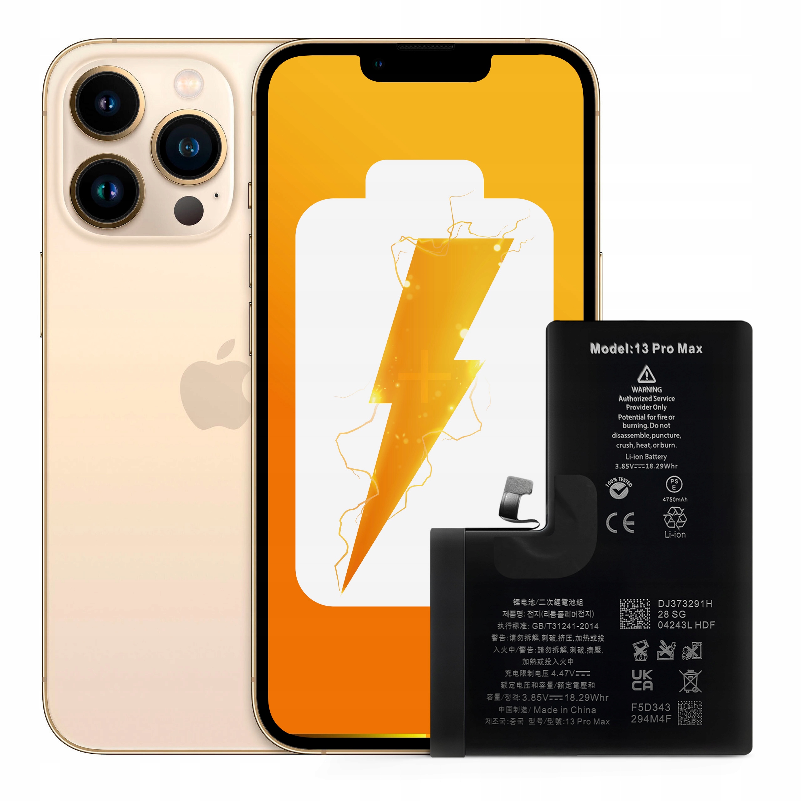 Bateria do iPhone 13 Pro Max Większa Pojemność 4700 mAh Zestaw NOWACELL