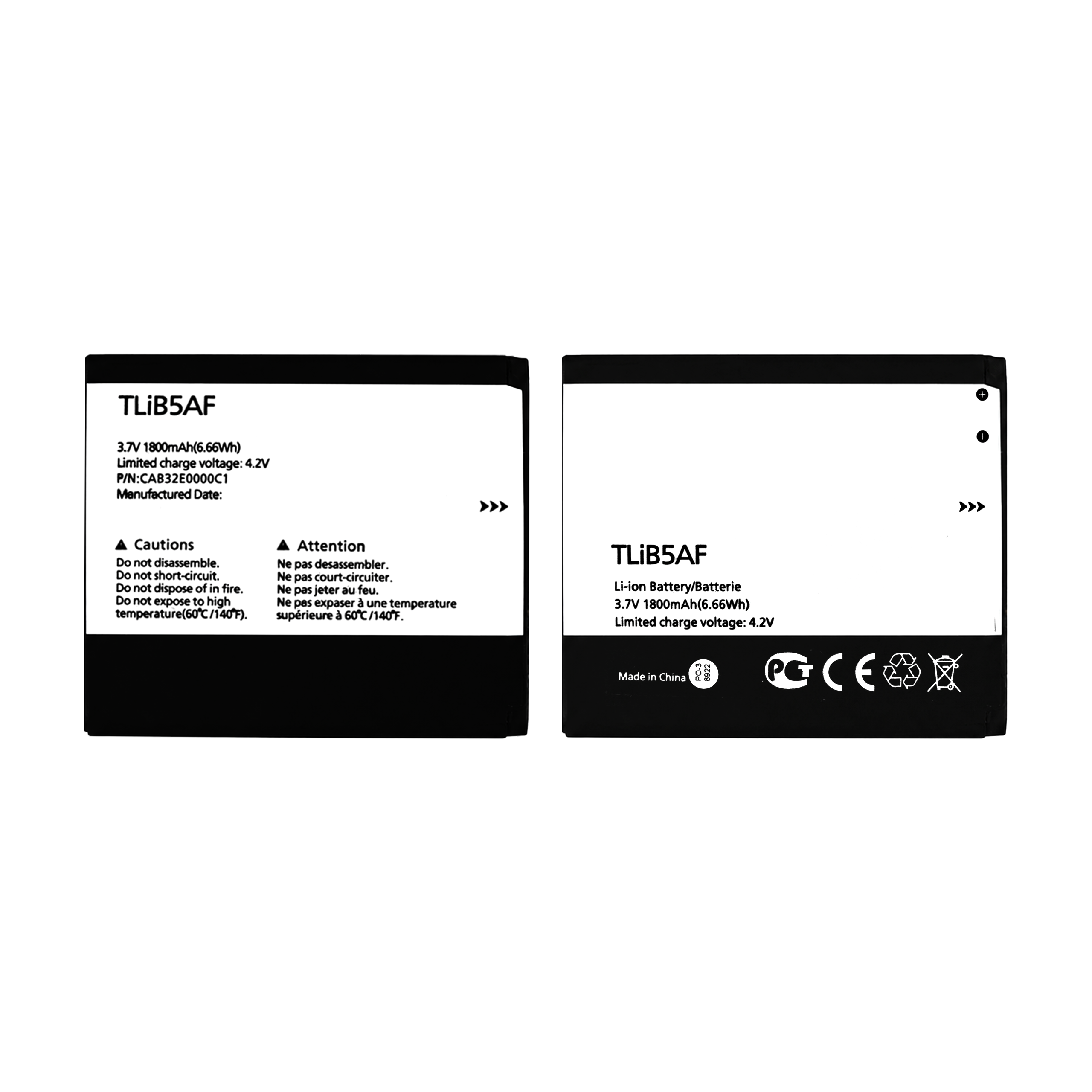 Bateria TLiB5AF do Alcatel One Touch, Link Zone MW40 Orange Airbox 1800 mAh