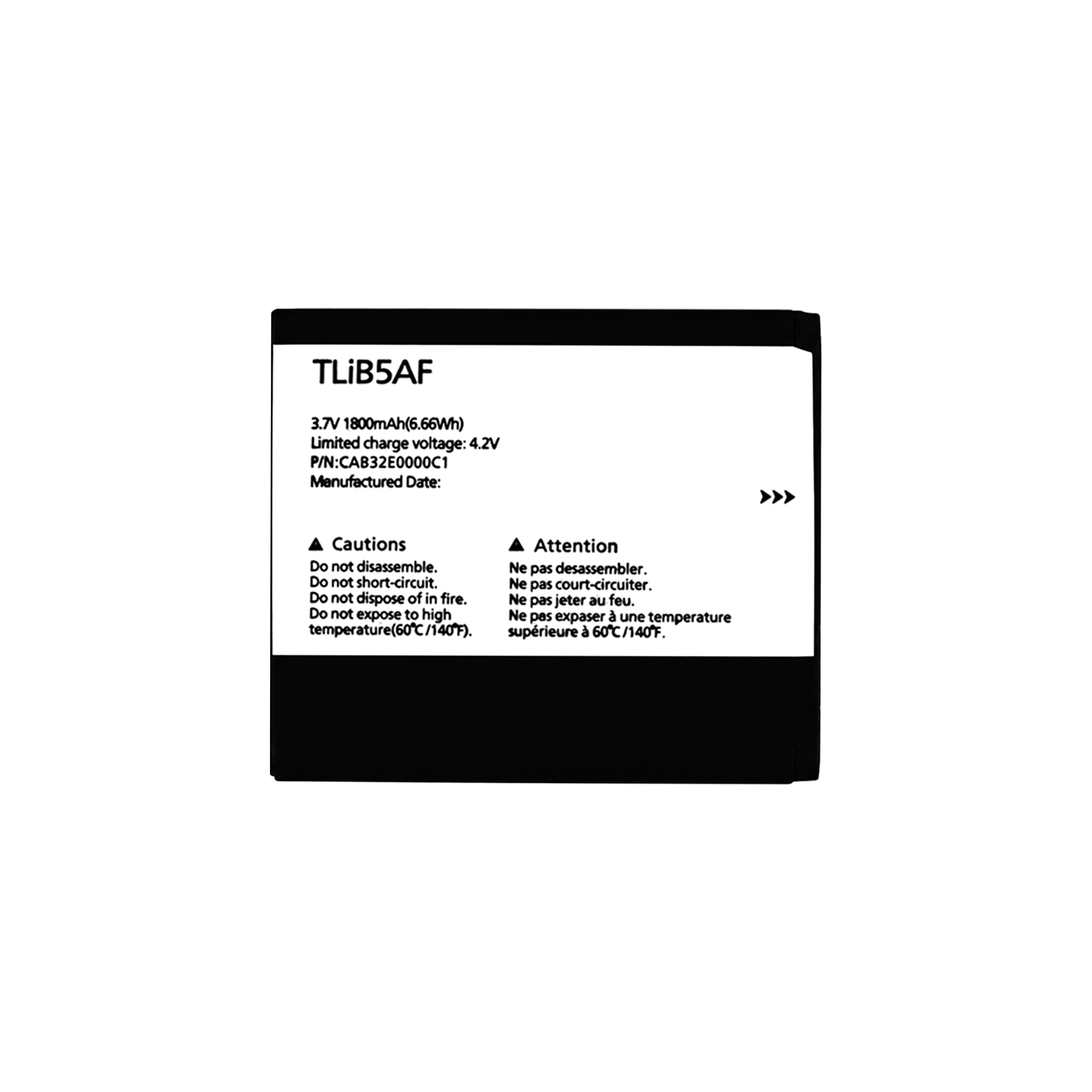 Bateria TLiB5AF do Alcatel One Touch, Link Zone MW40 Orange Airbox 1800 mAh